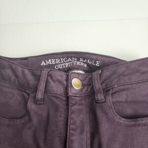 American Eagle Outfitters Deep Purple High-Rise Super Stretch Jeans Women's 2